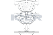 Rear - Brake Pad - Icer - Bmw 5 (E60) 52
