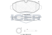 Brake Pad Set   MERCEDES-BENZ