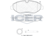Brake Pad Set   MERCEDES-BENZ