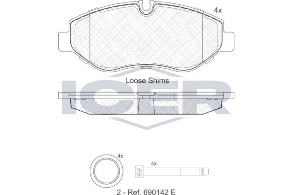 Brake Pad Set   MERCEDES-BENZ