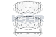 Front - Brake Pad - Icer - Hyundai Coupe