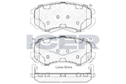 Front - Brake Pad - Icer - Hyundai Coupe