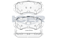 Front - Brake Pad - Icer - Hyundai Coupe