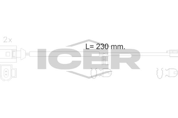 Warning Contact, brake pad wear (Braking System)