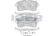 Brake Pad Front Axle Land Rover Icer