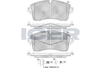 Brake Pad Front Axle Land Rover Icer