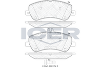 Front - Brake Pad - Icer Mercedes-Benz G