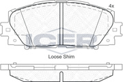 Front Brake Pad Icer Toyota Yaris