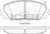 Front Brake Pad Icer Toyota Yaris