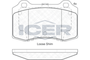 Front - Brake Pad - Icer Ford Focus