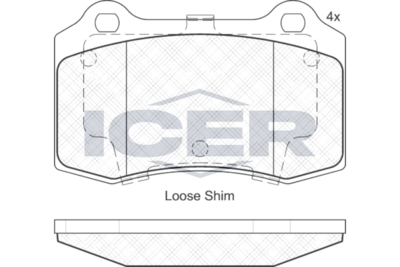 Front - Brake Pad - Icer Ford Focus