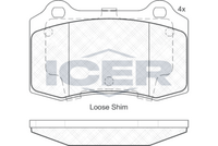 Front - Brake Pad - Icer Ford Focus