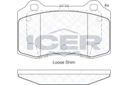 Front - Brake Pad - Icer Ford Focus