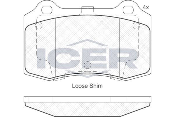 Front - Brake Pad - Icer Ford Focus