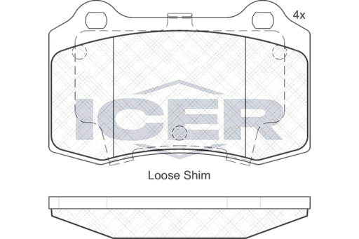 Front - Brake Pad - Icer Ford Focus