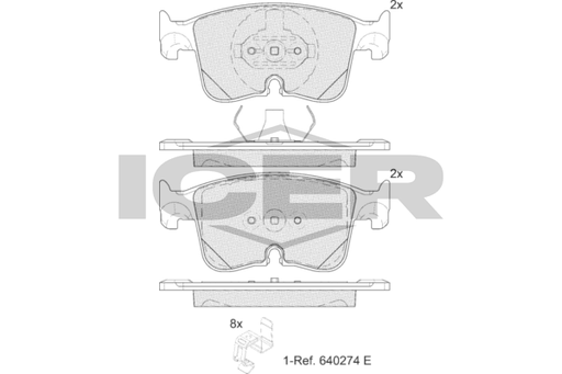 Brake Pad Set, disc brake (Braking System)