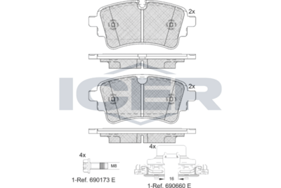 Brake Pad Set AUDI