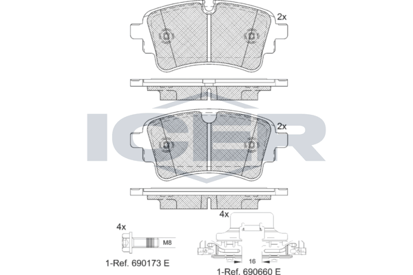 Brake Pad Set AUDI