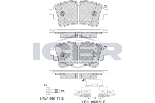 Brake Pad Set AUDI