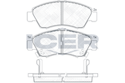Brake Pad Set Front Icer Honda Civic