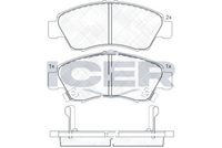 Brake Pad Set Front Icer Honda Civic