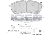 Brake Pad Set Rear Icer Vw Crafter