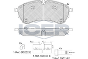 Brake Pad Set Rear Icer Vw Crafter