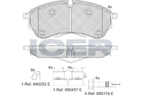 Brake Pad Set Rear Icer Vw Crafter