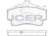 Brake Pad Rear Axle Porsche Icer