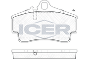 Brake Pad Rear Axle Porsche Icer