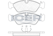 Front - Brake Pad - Icer - Opel Vectra B
