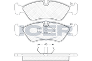 Front - Brake Pad - Icer - Opel Vectra B