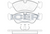 Front - Brake Pad - Icer - Opel Vectra B