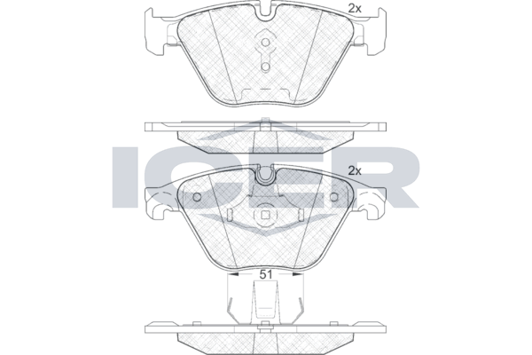 Front Brake Pad Icer Mbw 5 (F10)