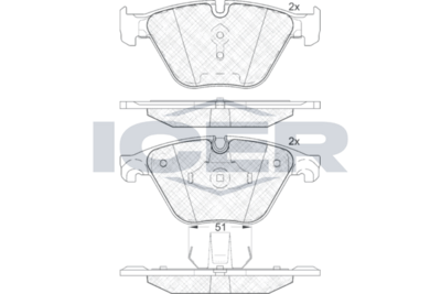 Front Brake Pad Icer Mbw 5 (F10)
