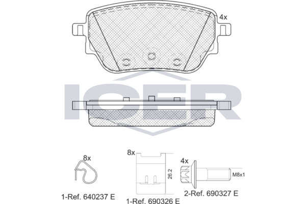 Brake Pad Set ICER