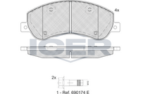 Brake Pad Set Front Icer Ford Transit