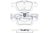Front Brake Pad Set Icer Focus Ii