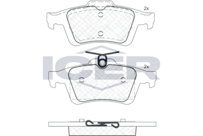 Front Brake Pad Set Icer Focus Ii