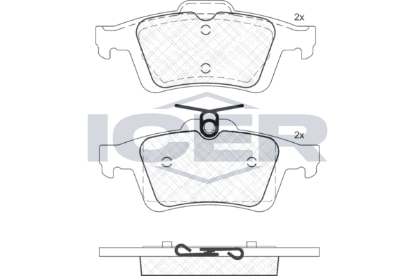 Front Brake Pad Set Icer Focus Ii