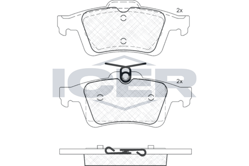 Front Brake Pad Set Icer Focus Ii