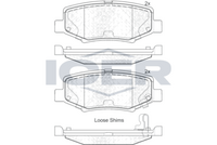 Rear - Brake Pad - Icer Jeep Cherokee (K