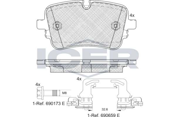 Brake Pad Set ICER