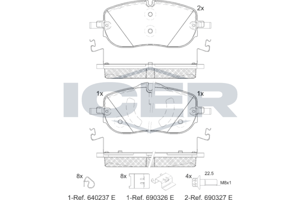 Brake Pad Set ICER