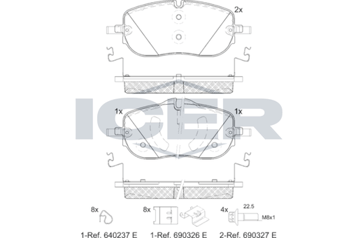 Brake Pad Set ICER