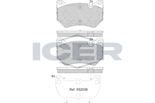 Brake Pad Front Axle Audi Icer