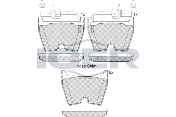 Brake Pad Front Axle Audi Icer