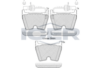 Brake Pad Front Axle Audi Icer