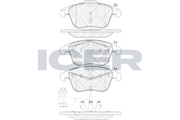 Brake Pad Front Axle Vw Icer