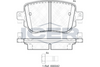 Brake Pad Set Rear Icer Audi A1